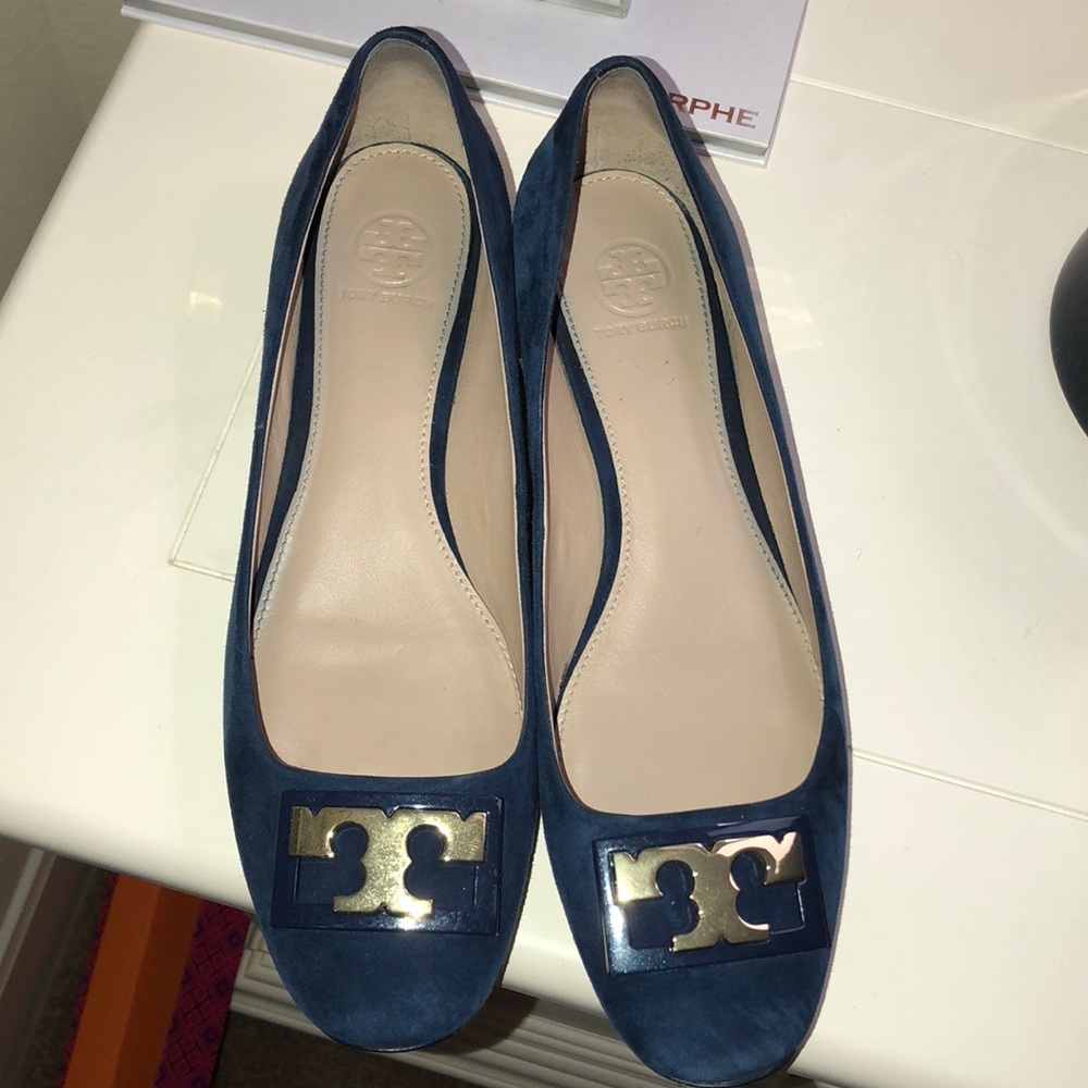 Tory Burch Navy Suede Gigi Pump